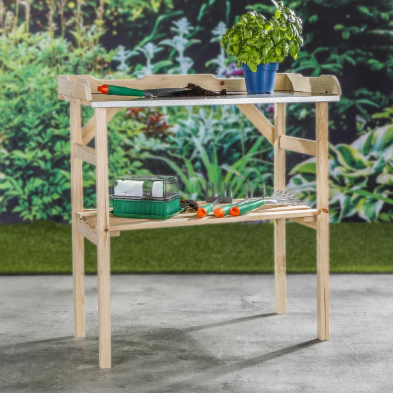 Produktbild för HI Planteringsbord trä 82x38x78 cm