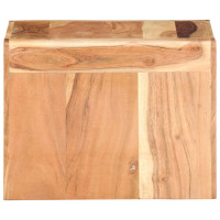 Produktbild för Sidobord 43x40x30 cm massivt akaciaträ
