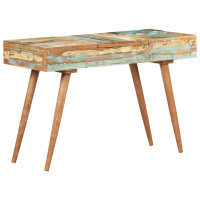 Produktbild för Sminkbord med spegel 112x45x76 cm massivt återvunnet trä