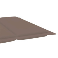 Produktbild för Solsäng med dyna massivt akaciaträ