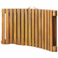 Produktbild för Solsäng med dyna massivt akaciaträ