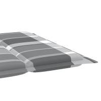 Produktbild för Solsäng med dyna massivt akaciaträ