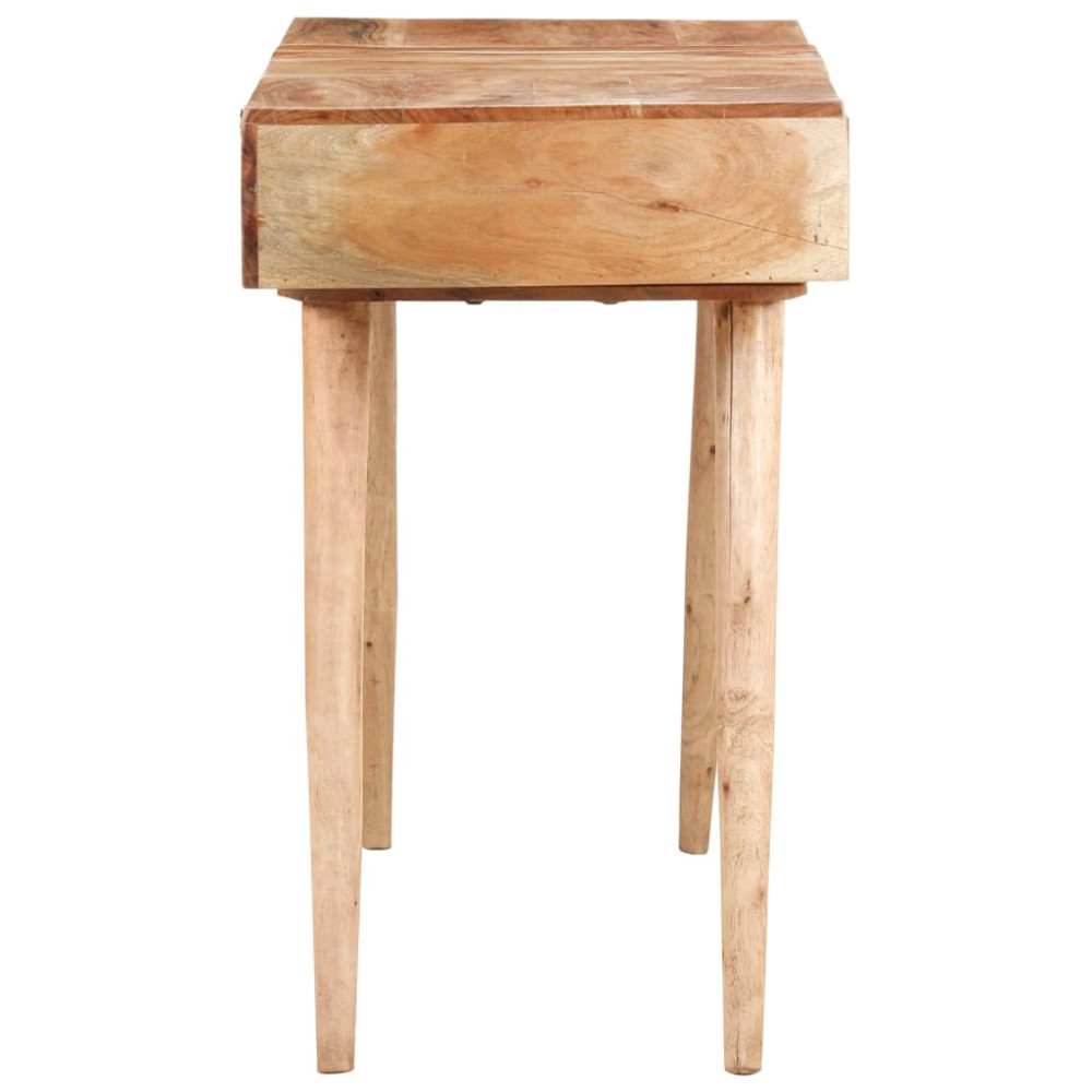 Produktbild för Sminkbord med spegel 112x45x76 cm massivt mangoträ