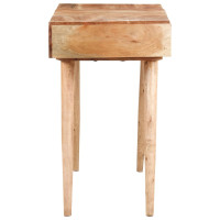 Produktbild för Sminkbord med spegel 112x45x76 cm massivt mangoträ