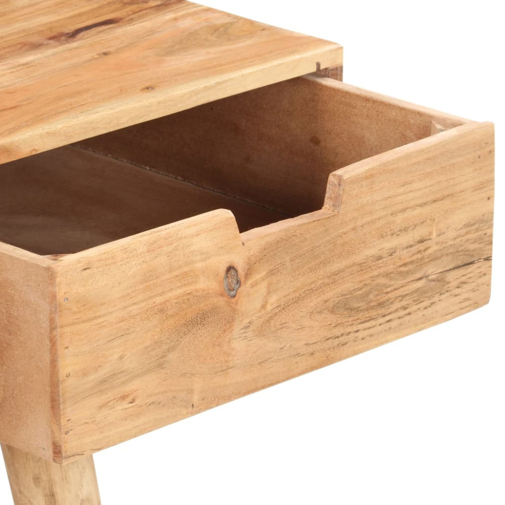 Produktbild för Sminkbord med spegel 112x45x76 cm massivt mangoträ