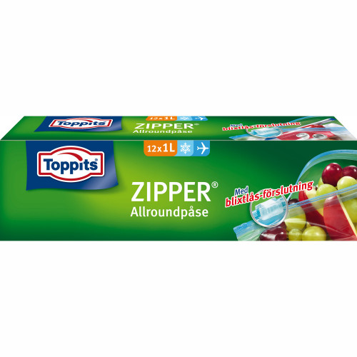 Toppits ZIPPER 1L  12st