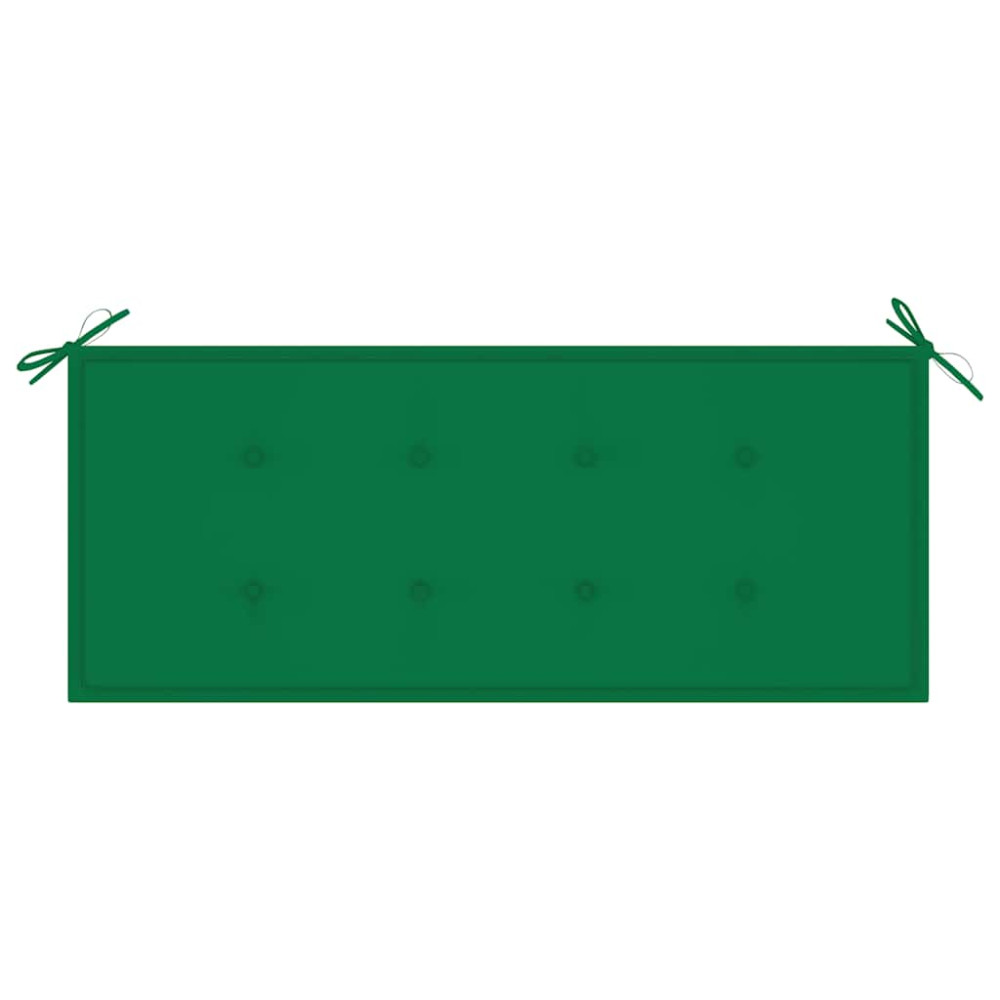 Produktbild för Hopfällbar trädgårdsbänk med dyna 118 cm bambu