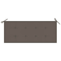 Produktbild för Hopfällbar trädgårdsbänk med dyna 118 cm bambu