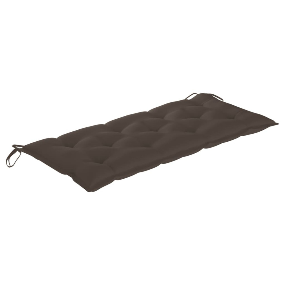 Produktbild för Hopfällbar trädgårdsbänk med dyna 118 cm bambu
