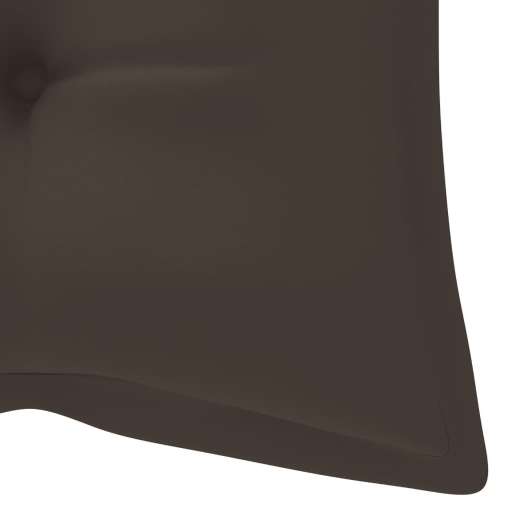 Produktbild för Hopfällbar trädgårdsbänk med dyna 118 cm bambu