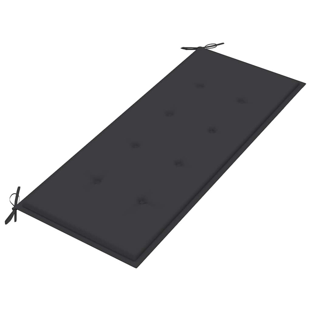 Produktbild för Trädgårdsbänk med dyna 120 cm bambu