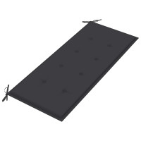Produktbild för Trädgårdsbänk med dyna 120 cm bambu