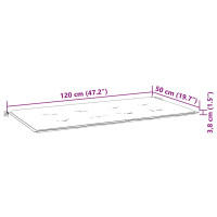Produktbild för Trädgårdsbänk med dyna 120 cm bambu