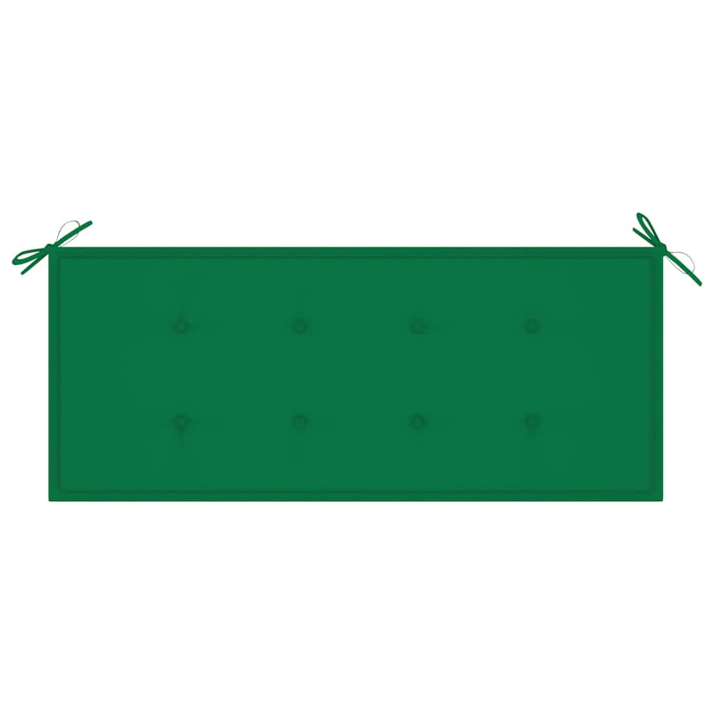 Produktbild för Trädgårdsbänk med dyna 120 cm bambu