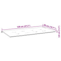Produktbild för Trädgårdsbänk med dyna 120 cm bambu