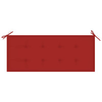 Produktbild för Trädgårdsbänk med dyna 120 cm bambu