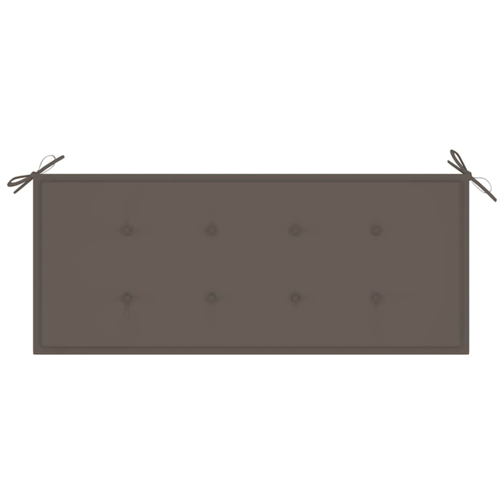 Produktbild för Trädgårdsbänk med dyna 120 cm bambu