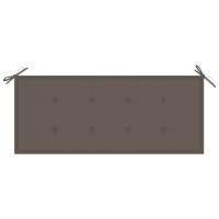 Produktbild för Trädgårdsbänk med dyna 120 cm bambu