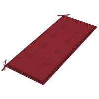 Produktbild för Trädgårdsbänk med dyna 120 cm bambu