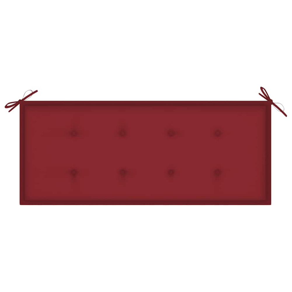 Produktbild för Trädgårdsbänk med dyna 120 cm bambu
