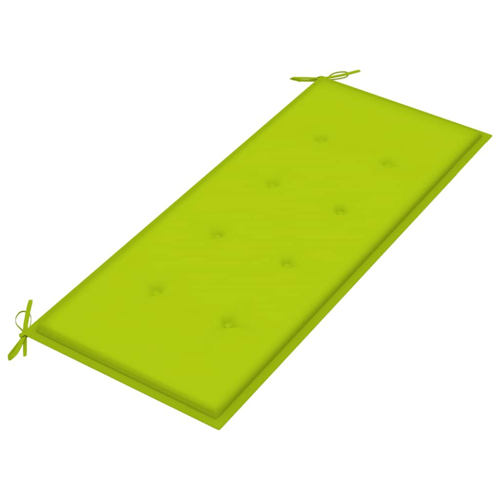 Produktbild för Trädgårdsbänk med dyna 120 cm bambu