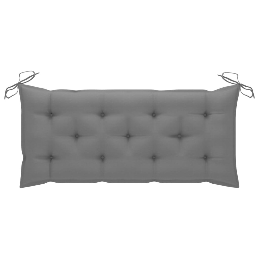 Produktbild för Trädgårdsbänk med dyna 120 cm bambu