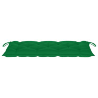 Produktbild för Trädgårdsbänk med dyna 120 cm bambu