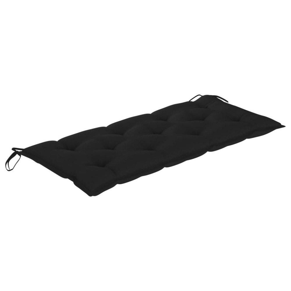 Produktbild för Trädgårdsbänk med dyna 120 cm bambu