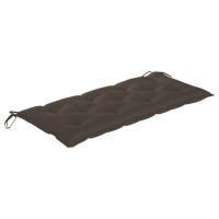 Produktbild för Trädgårdsbänk med dyna 120 cm bambu