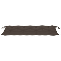 Produktbild för Trädgårdsbänk med dyna 120 cm bambu