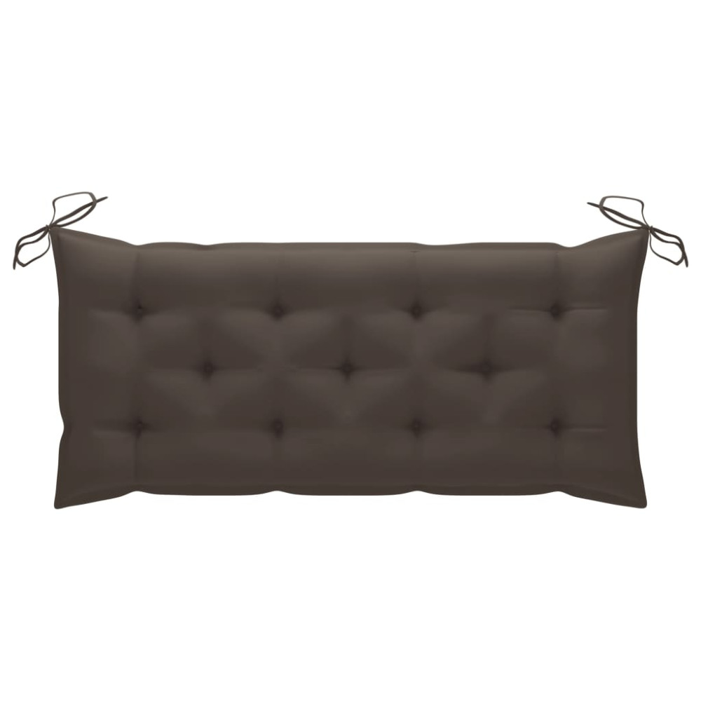 Produktbild för Trädgårdsbänk med dyna 120 cm bambu