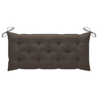 Produktbild för Trädgårdsbänk med dyna 120 cm bambu