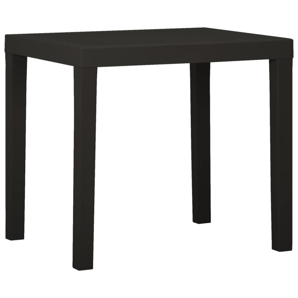 Produktbild för Trädgårdsbord antracit 79x65x72 cm plast