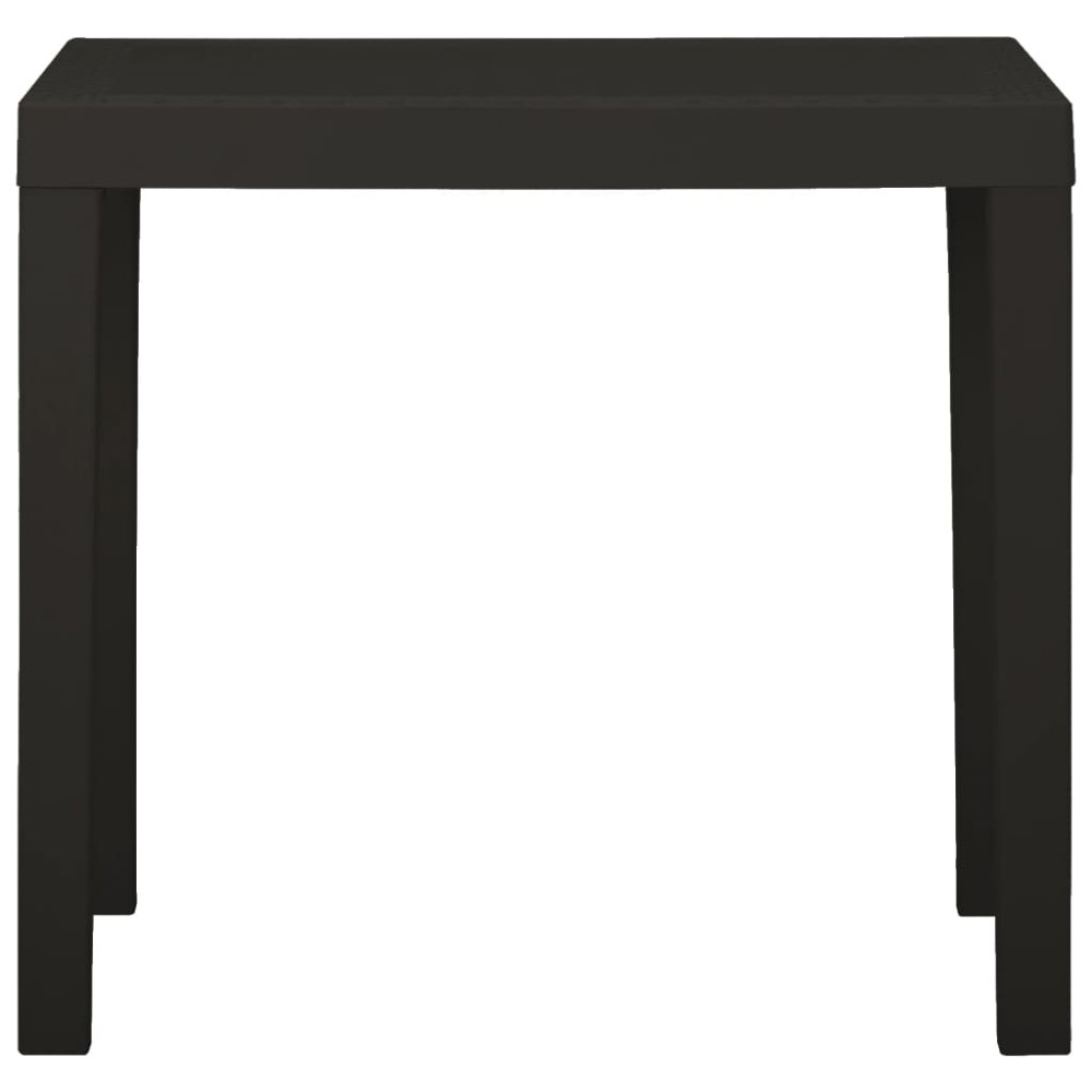 Produktbild för Trädgårdsbord antracit 79x65x72 cm plast