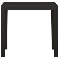 Produktbild för Trädgårdsbord antracit 79x65x72 cm plast