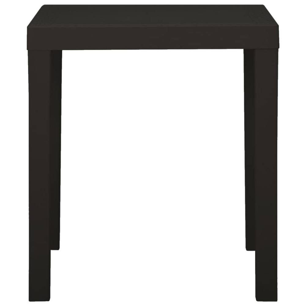Produktbild för Trädgårdsbord antracit 79x65x72 cm plast