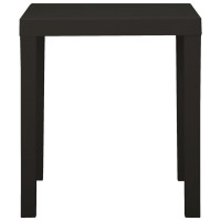 Produktbild för Trädgårdsbord antracit 79x65x72 cm plast