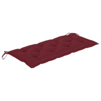 Produktbild för Hopfällbar trädgårdsbänk med dyna 118 cm bambu