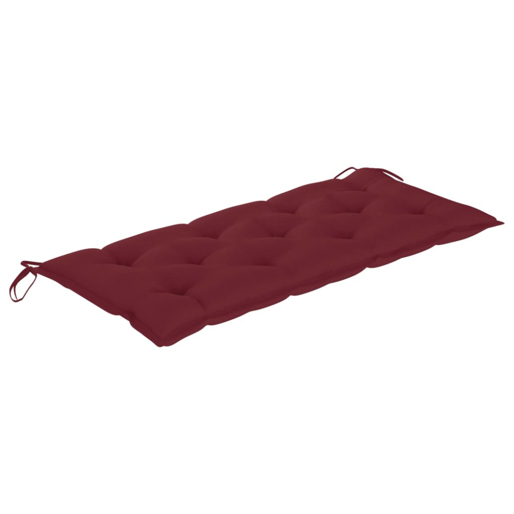 Produktbild för Trädgårdsbänk med dyna 120 cm bambu