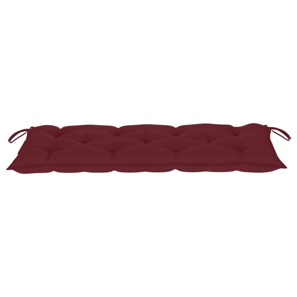 Produktbild för Trädgårdsbänk med dyna 120 cm bambu