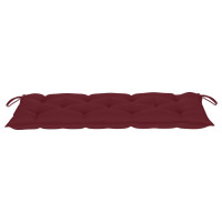 Produktbild för Trädgårdsbänk med dyna 120 cm bambu