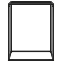 Produktbild för Avlastningsbord svart 60x35x75 cm härdat glas