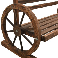 Produktbild för Trädgårdsbänk 112 cm massivt granträ