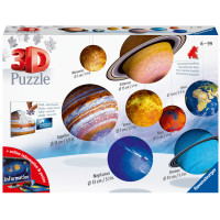 Miniatyr av produktbild för 3D Puzzle Solar System 27/54/72/108p