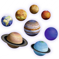 Miniatyr av produktbild för 3D Puzzle Solar System 27/54/72/108p