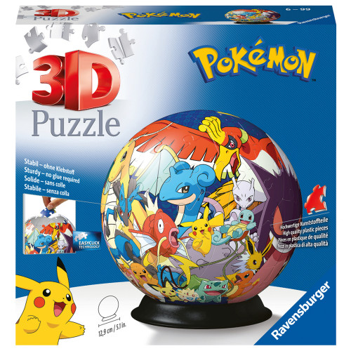 Ravensburger 3D Puzzle-Ball Pokémon 72p