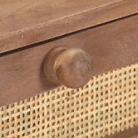 Produktbild för Avlastningsbord 100x35x76 cm massivt mangoträ