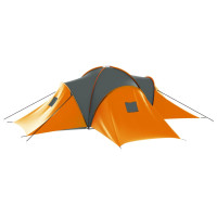 Miniatyr av produktbild för Tält för 9 personer grå och orange