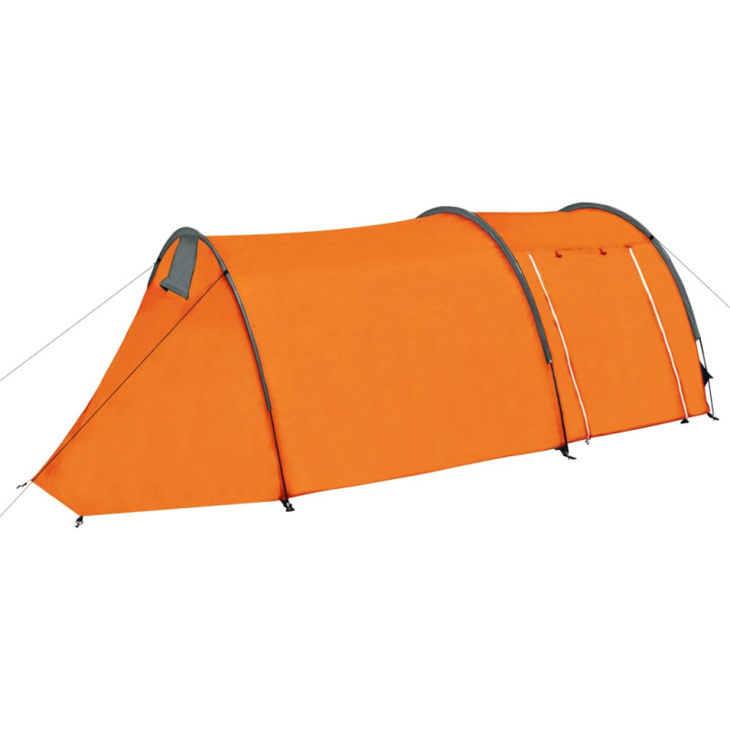 Produktbild för Tält för 4 personer grå och orange