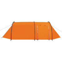 Miniatyr av produktbild för Tält för 4 personer grå och orange